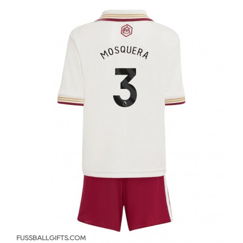 Arsenal Cristhian Mosquera #3 Fußballbekleidung 3rd trikot Kinder 2025-26 Kurzarm (+ kurze hosen)